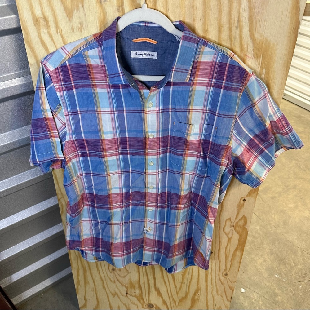Tommy‎ Bahama Men's Multicolor Plaid Shirt